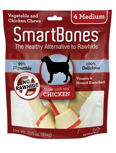 SmartBones Chicken Dog Chew Medium 4pk