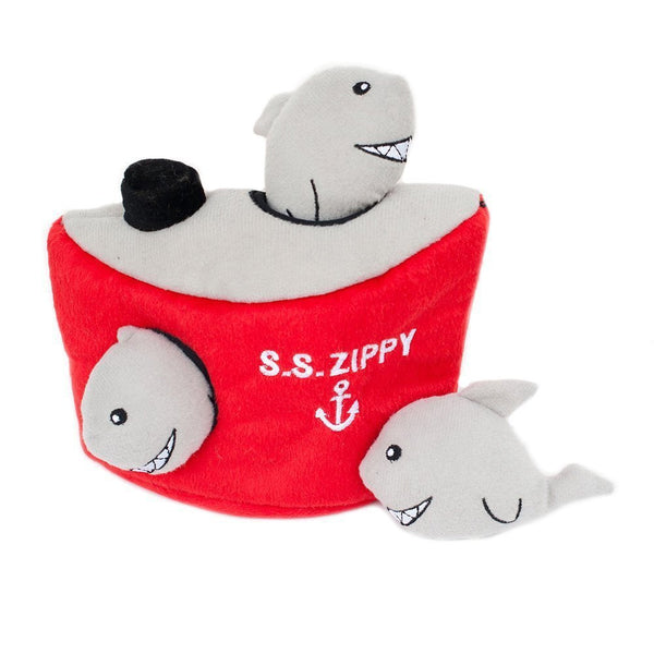 Zippy Paws Burrows Shark And Ship Puzzle Toy