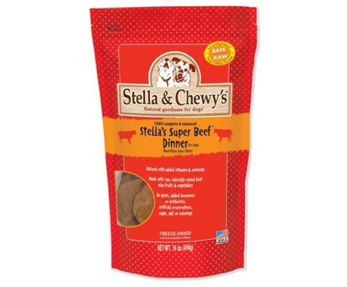 Stella and Chewys Beef Freeze Dried Raw Dog Dinner 15oz