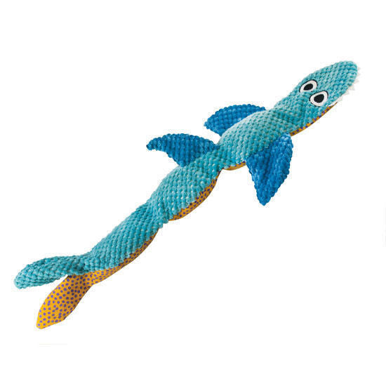 Petstages Stuffing Free Floppy Shark Dog Toy