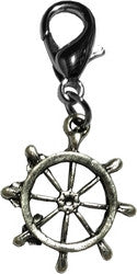 Captain's Wheel Lobster Claw Charm