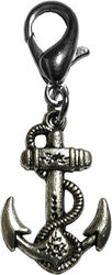 Rope and Anchor Lobster Claw Charm