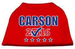 Carson Checkbox Election Screenprint Shirts Red Lg (14)