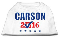 Carson Checkbox Election Screenprint Shirts White Lg (14)