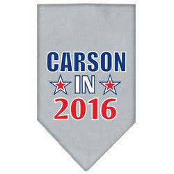 Carson in 2016 Election Screenprint Bandana Grey Large