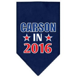 Carson in 2016 Election Screenprint Bandana Navy Blue large