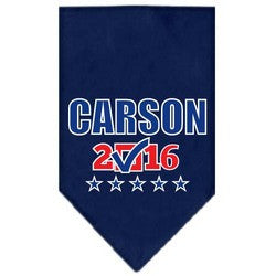 Carson Checkbox Election Screenprint Bandana Navy Blue large