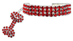 Glamour Bits Pet Jewelry Red L (10-12) 