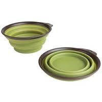 Petmate 1.5 Cup Green Collapsible Travel Bowl