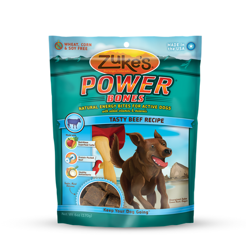 Zukes Power Bones Beef Formula Dog Treats