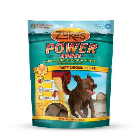 Zukes Power Bones Chicken Formula Dog Treats