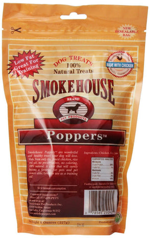 Smokehouse Natural Chicken Poppers Dog Treats