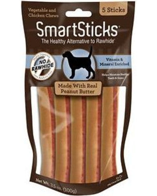 SmartSticks Peanut Butter Dog Chews 5pk