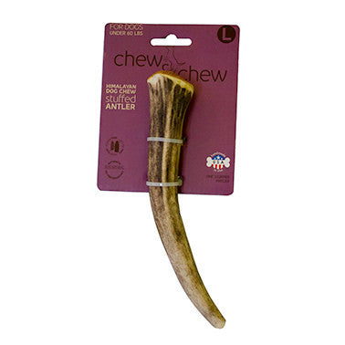 Himalayan Chew And Chew Stuffed Antler Large Dog Treat