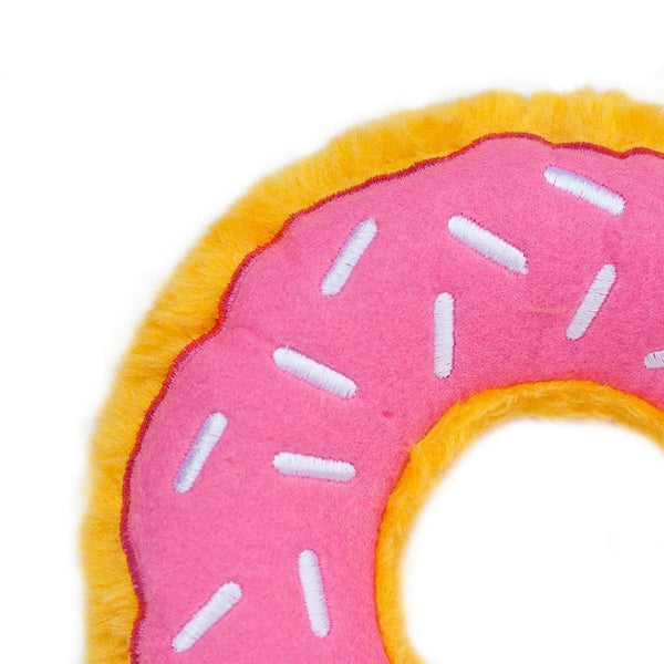 Zippy Paws Strawberry Donutz Plush Toy