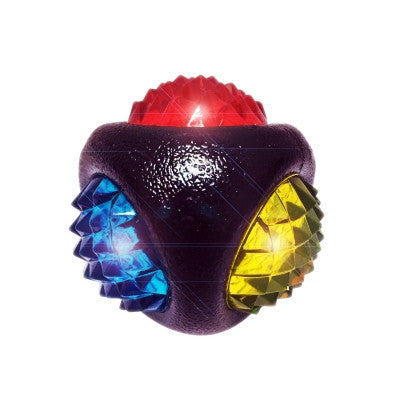 Multipet Assorted Dental Diamond Durable Light Up Ball