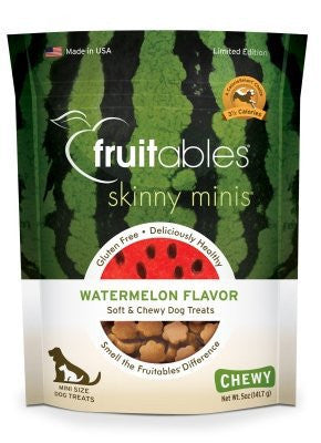 Fruitables Skinny Minis Watermelon Chewy Dog Treats 5oz