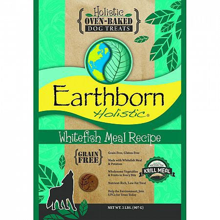 Earthborn Holistic Whitefish Oven Baked Dog Treats 2lb