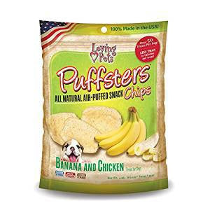 Loving Pets Puffsters Banana and Chicken Chips 4 oz