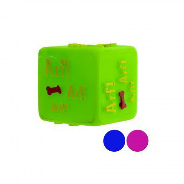 2 Inch Vinyl Squeaky Cube Economy Dog Toy