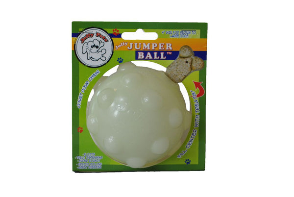 Jolly Pets Jolly Jumper 3" Glow In The Dark Nubby Treat Ball