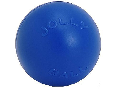 Jolly Pets Push N Play 4.5 Inch Blue Puncture Proof Jolly Ball