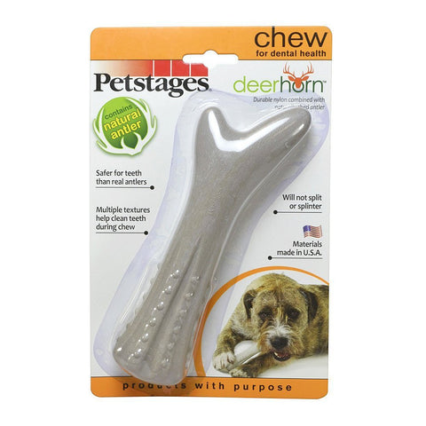 Petstages Medium Deer Horn Long Lasting Antler Chew Toy