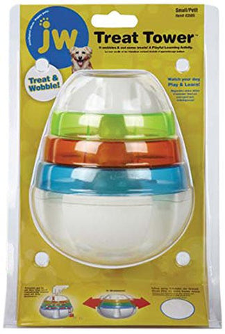 JW Pet Small Treat Tower Treat Dispensing Dog Toy