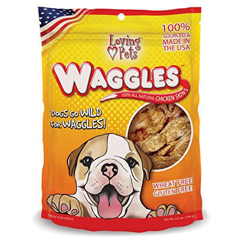 Loving Pets Waggles All Natural Chicken Skins 6.5oz