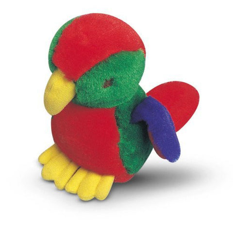 Multipet Look Whos Talking Plush Parrot Dog Toy