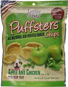 Loving Pets Puffsters Apple and Chicken Chips 4 oz