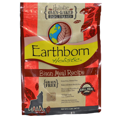 Earthborn Holistic Bison Oven Baked Dog Treats 2lb