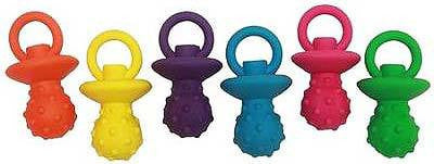 Multipet 4 Inch Assorted Latex Pacifier Dog Toy