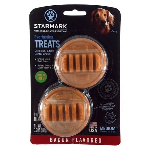 Starmark Everlasting Dental Treats Bacon Medium 2pk