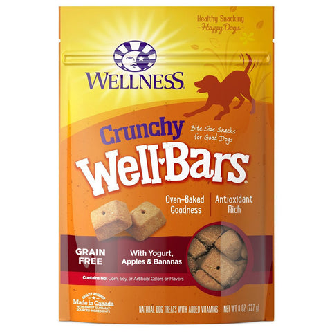 Wellness WellBars Crunchy GF Yogurt Apple Banana 8oz Treats