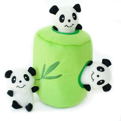 Zippy Paws Burrows Panda And Bamboo Puzzle Toy