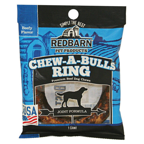 Redbarn Chew A Bulls Beef Ring Dog Treat Joint Formula