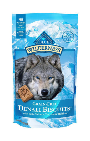 Blue Buffalo Wilderness Denali Salmon Venison Halibut Biscuits 8oz