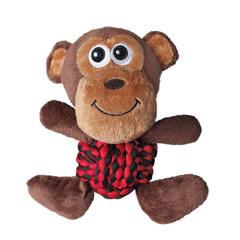 Kong Weave Knots Monkey Rope And Plush Dog Toy