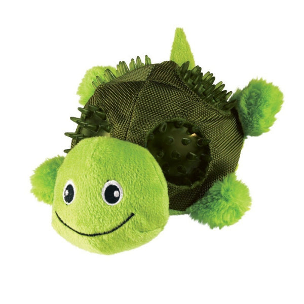 Kong Ballistic Shells Green Turtle Medium Dog Toy