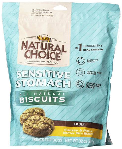 Nutro Sensitive Stomach Chicken And Brown Rice Treats 32 oz