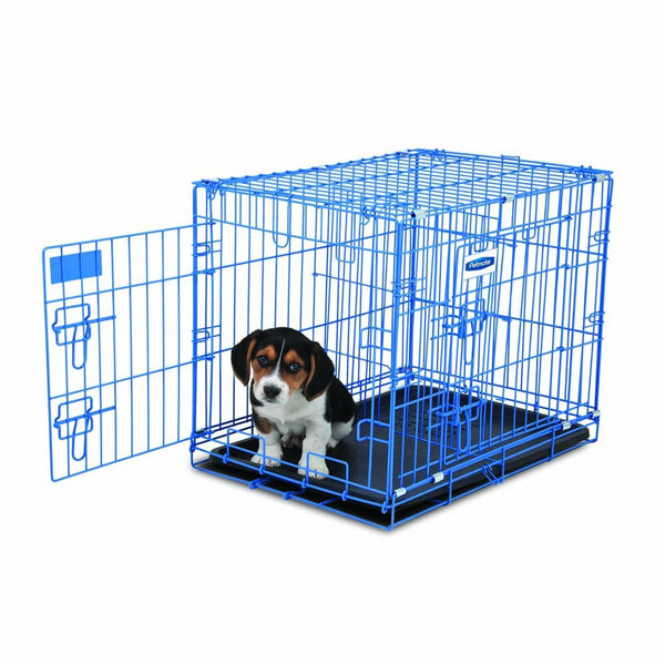 Petmate 24 Inch Blue Puppy 2 Door Training Kennel