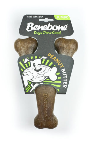 Benebone Peanut Butter Flavored Wishbone Jumbo Chew Toy 9.6oz