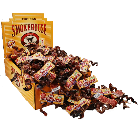 Smokehouse Individual Pork Pizzle Twist Chew