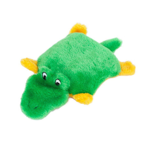 Zippy Paws Squeakie Pad Green Alligator Extreme Squeak Toy