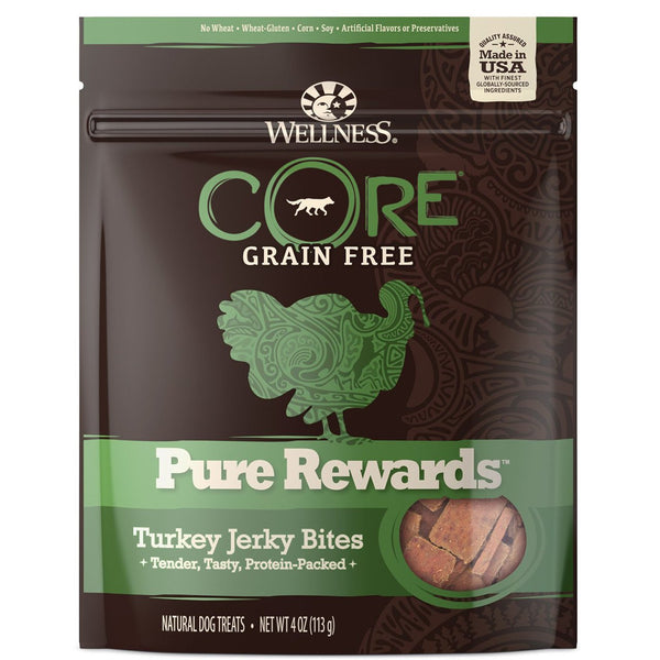 Wellness CORE Pure Rewards Turkey GF Soft Jerky Bites 4oz