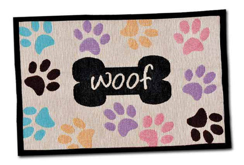 Loving Pets Woof with Multi Paws Bella Fashion Placemat