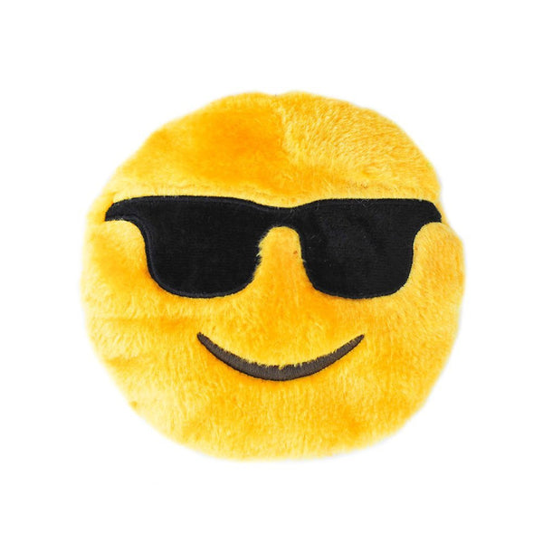 Zippy Paws Squeakie Emojiz Cool Dude Plush Toy