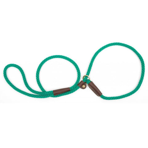 Kelly Green Large Mendota British Style Slip Lead 1/2 x 6 Ft