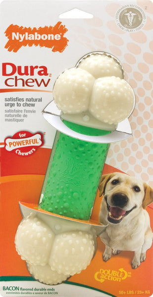 Nylabone Double Action Bacon Flavored Dura Chew Souper Size